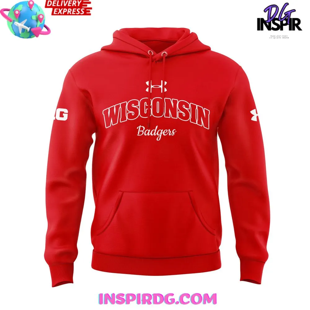 -Wisconsin Badgers Football Under Armour 2024 Hoodie