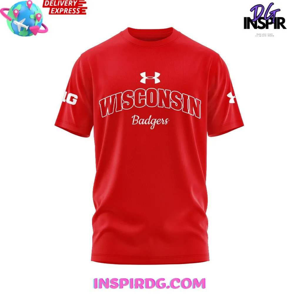 -Wisconsin Badgers Football Under Armour 2024 T-Shirt