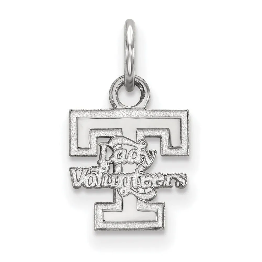 10k White Gold U. of Tennessee XS (Tiny) 'T' Logo Charm or Pendant