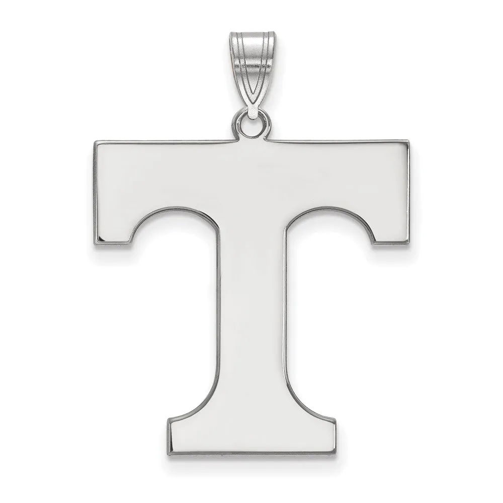 14k White Gold U. of Tennessee XL Initial T Pendant