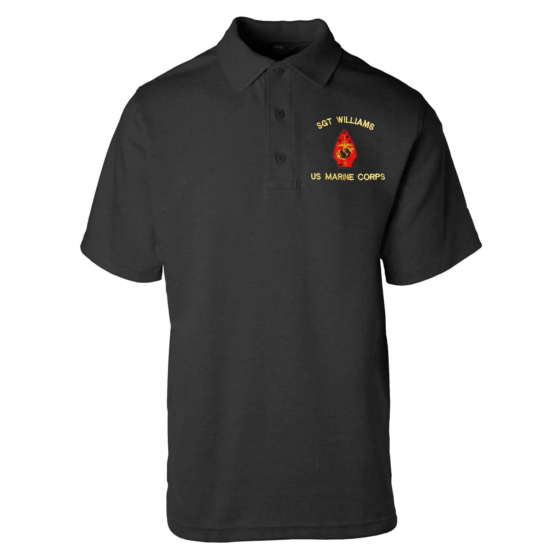 1st Battalion 8th Marines Embroidered Tru-Spec Golf Shirt