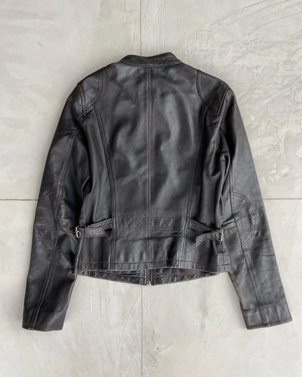 2000'S VINTAGE LEATHER JACKET - S/M