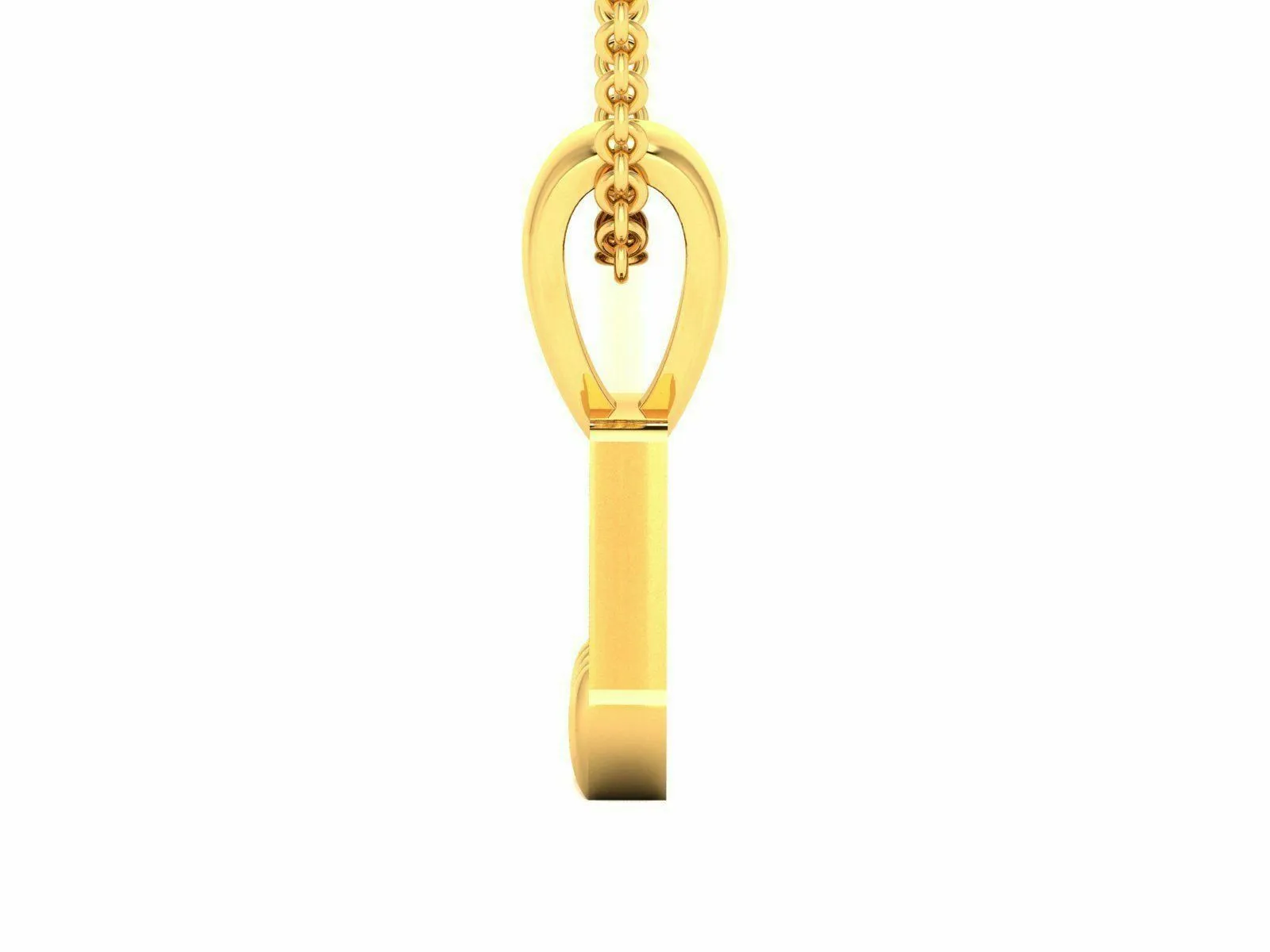 22k Pendant Solid Yellow Gold Ladies Jewelry Elegant Music Note Design GP15