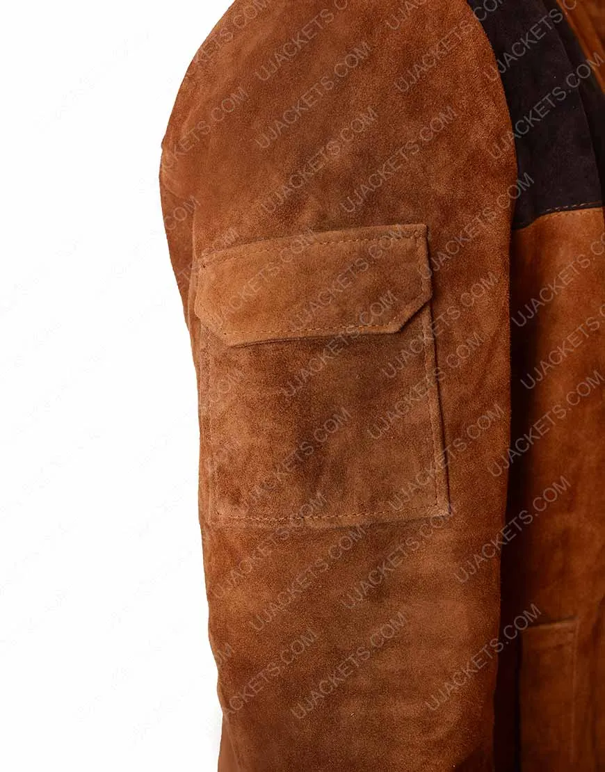 A Star Wars Story Brown Distressed Alden Ehrenreich Jacket