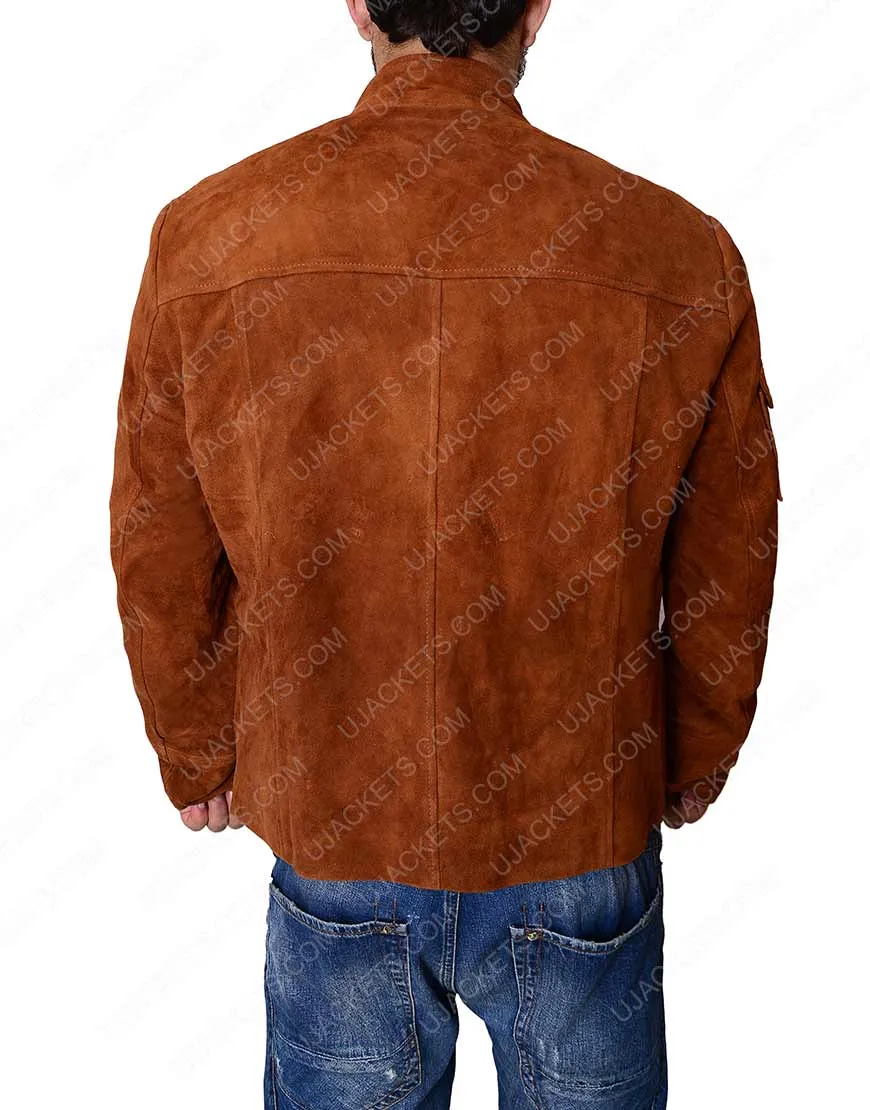 A Star Wars Story Brown Distressed Alden Ehrenreich Jacket