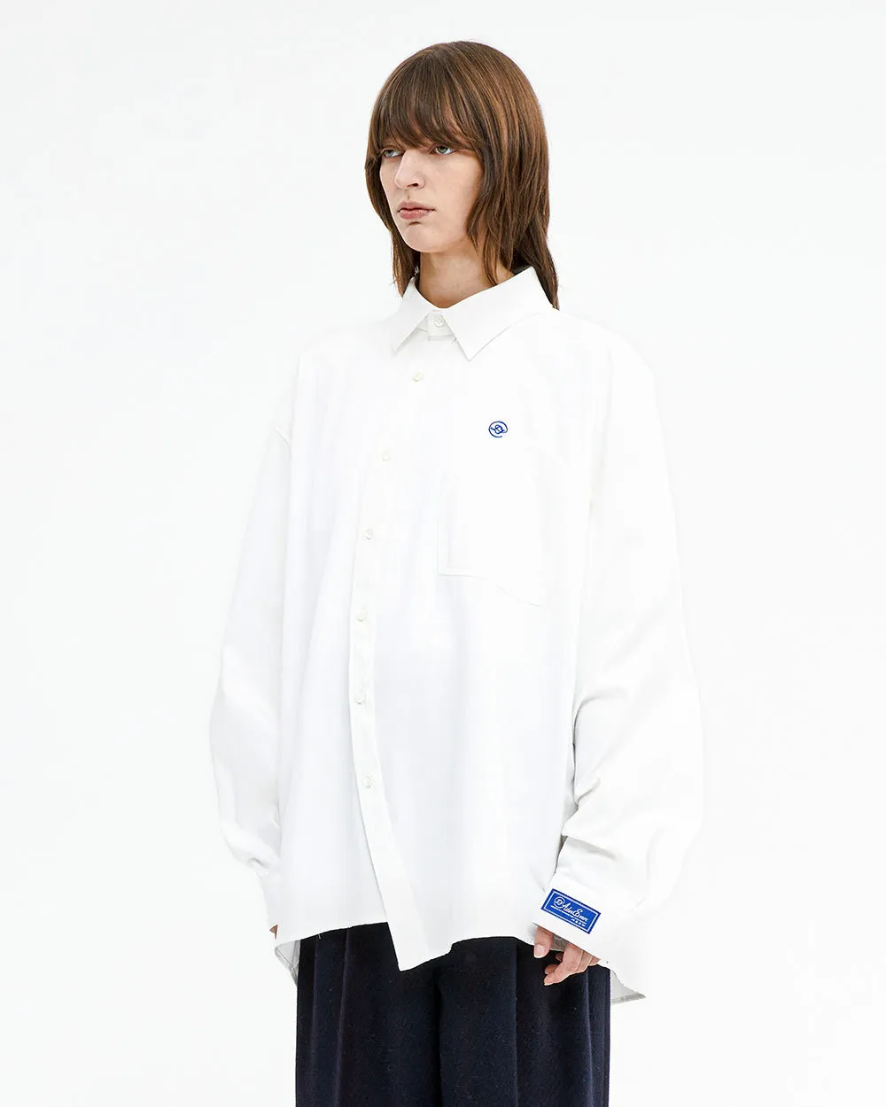 ADERERROR  |Unisex Street Style Long Sleeves Logo Shirts