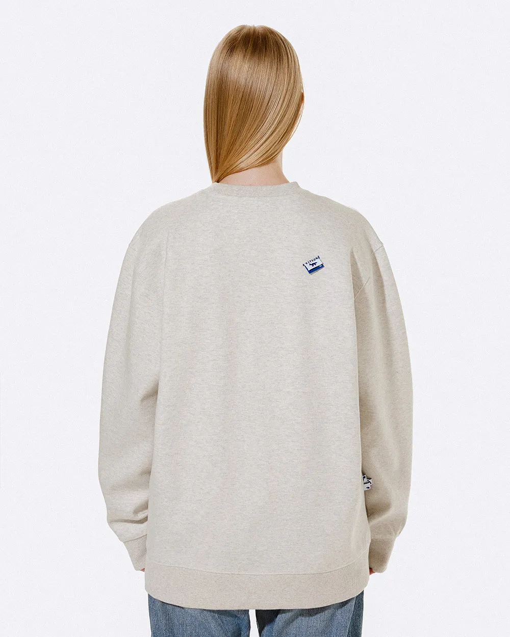 ADERERROR  |Unisex Street Style Long Sleeves Plain Logo Sweatshirts