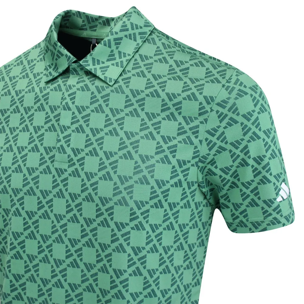 adidas Golf Shirt - TOUR Heat.RDY Jacquard Polo - Col. Green AW24