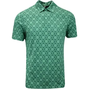 adidas Golf Shirt - TOUR Heat.RDY Jacquard Polo - Col. Green AW24