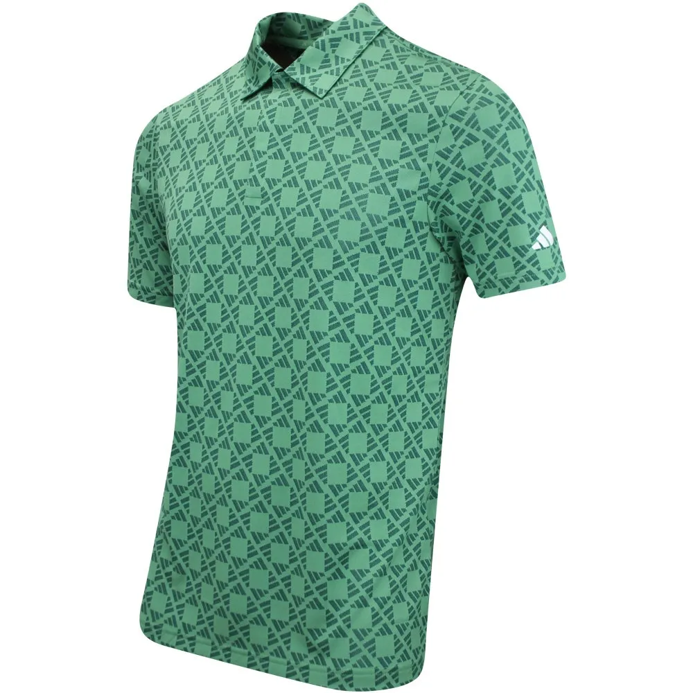 adidas Golf Shirt - TOUR Heat.RDY Jacquard Polo - Col. Green AW24