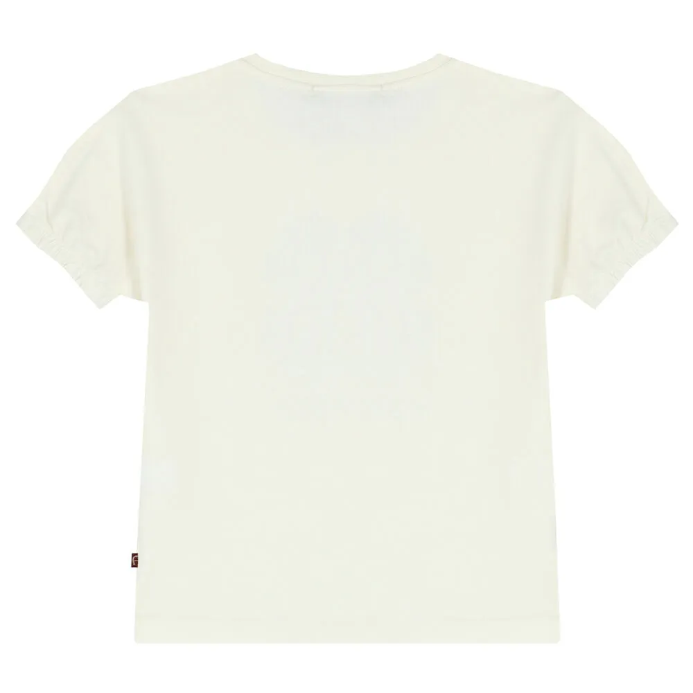 Aigner T-Shirt Flower Logo White