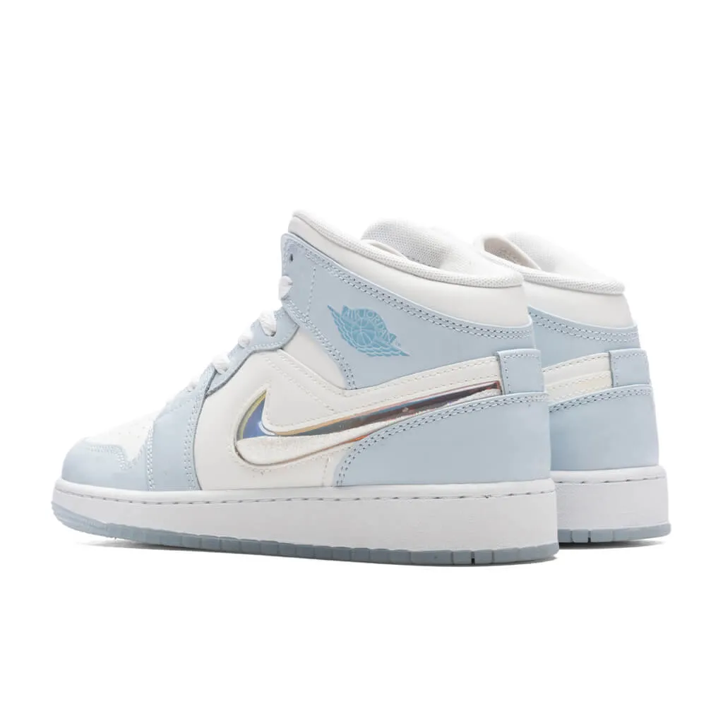 Air Jordan 1 Mid SE (GS) - Blue Tint/Ice Blue/Summit White