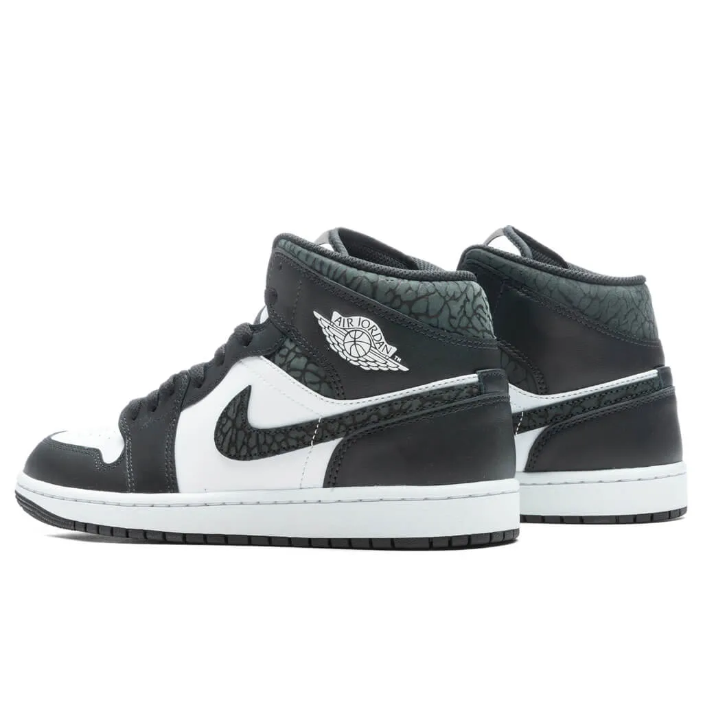 Air Jordan 1 Mid SE - Off Noir/Black/White