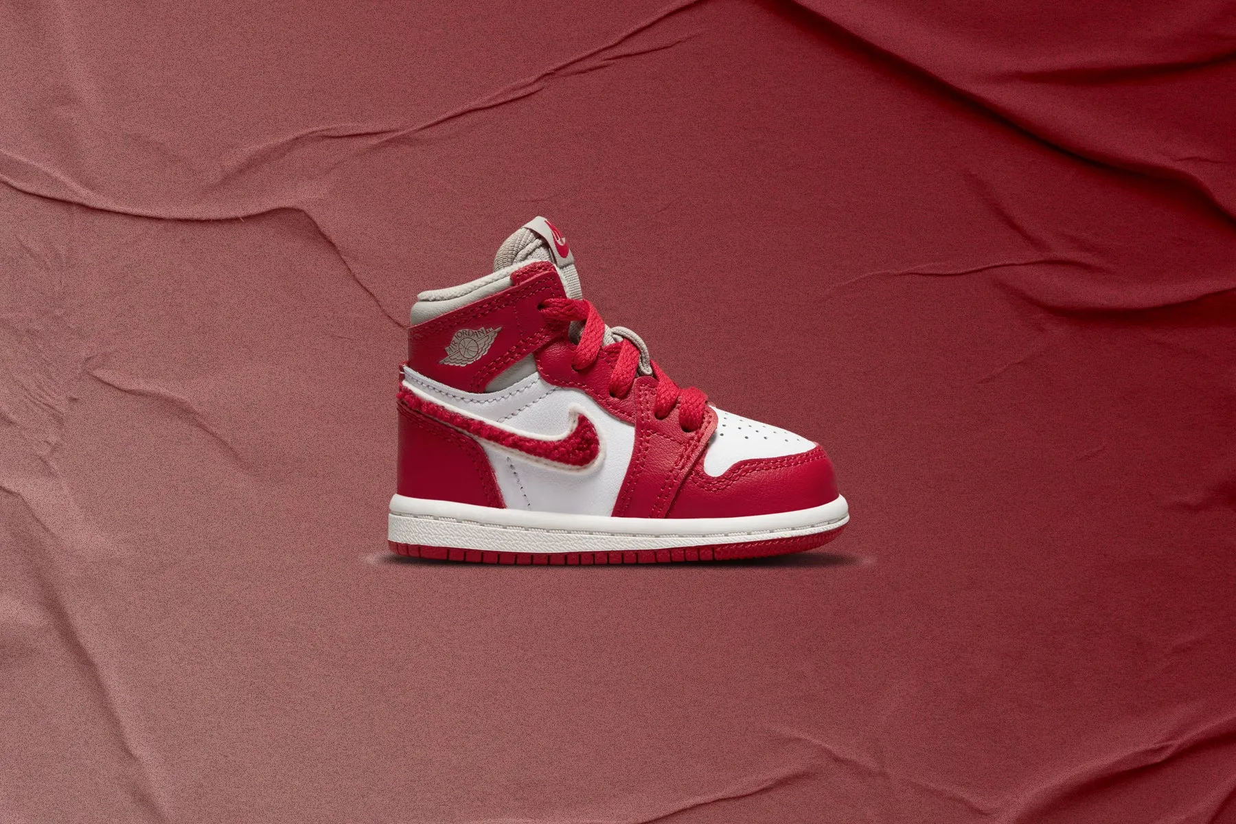 Air Jordan 1 Retro High OG (TD) - Light Iron Ore/Varsity Red/Sail