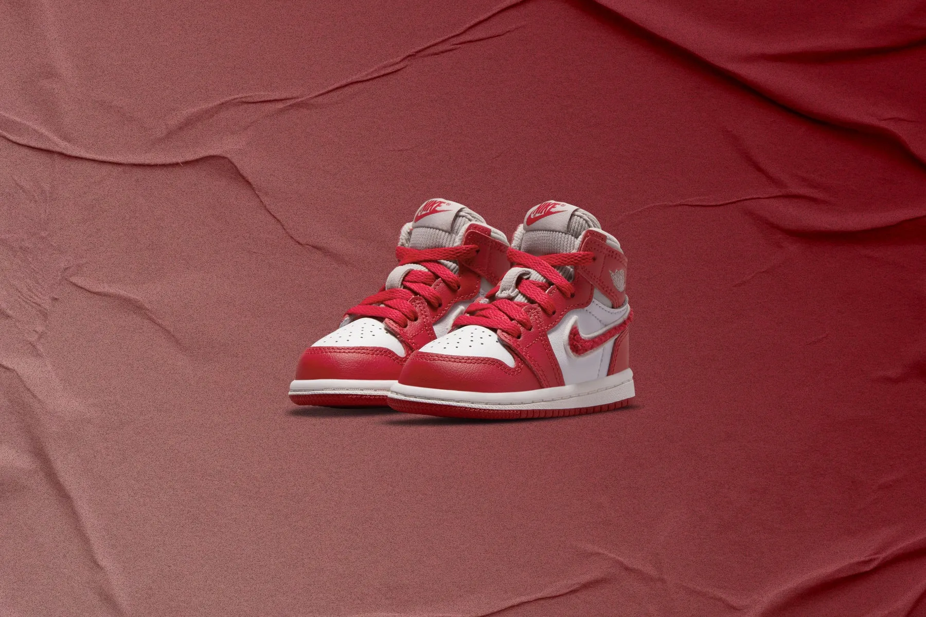 Air Jordan 1 Retro High OG (TD) - Light Iron Ore/Varsity Red/Sail