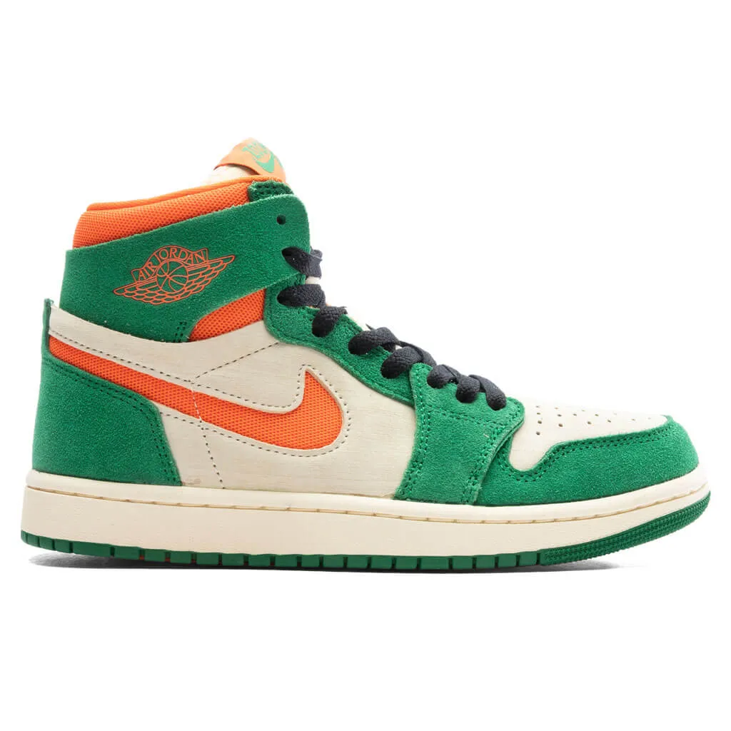 Air Jordan 1 Zoom CMFT 2 Women's - Pine Green/Orange Blaze/Muslin