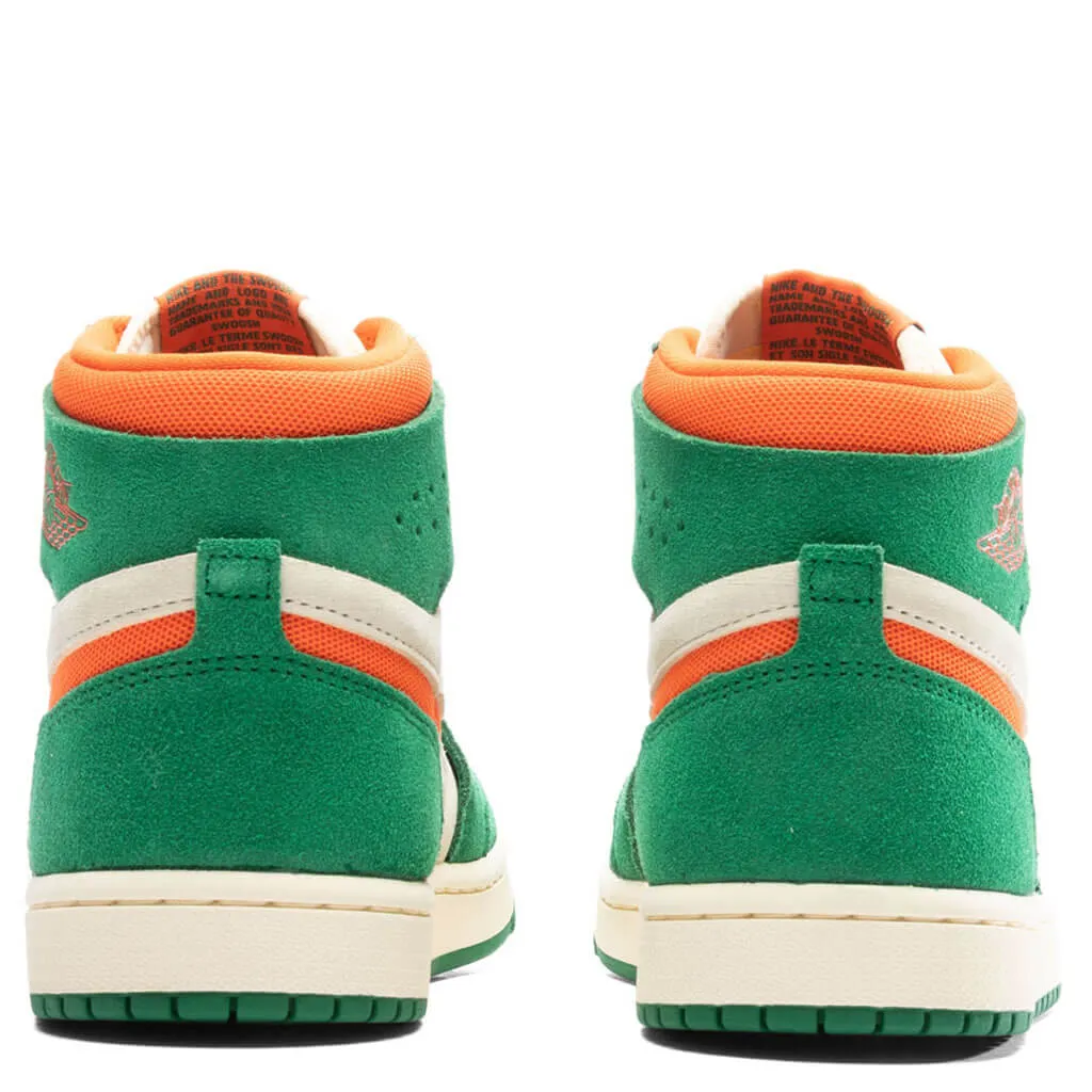 Air Jordan 1 Zoom CMFT 2 Women's - Pine Green/Orange Blaze/Muslin