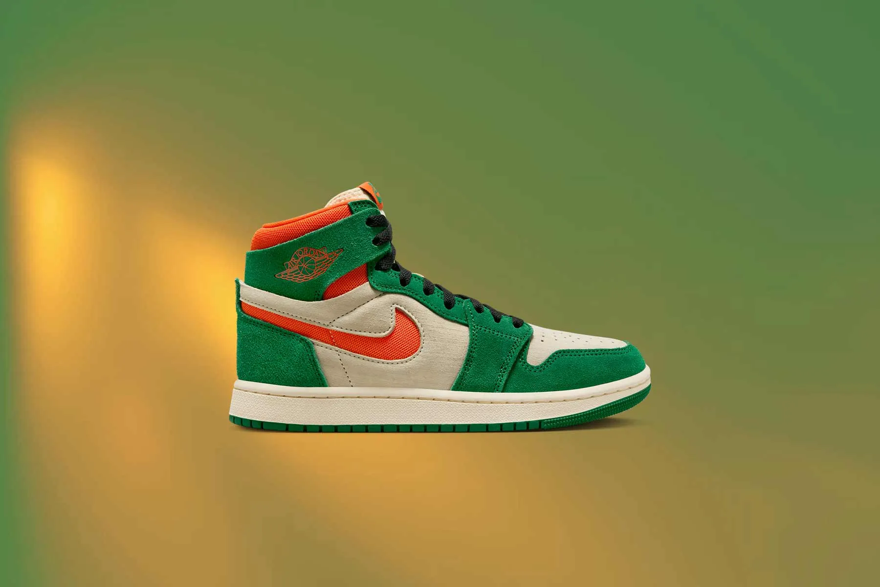 Air Jordan 1 Zoom CMFT 2 Women's - Pine Green/Orange Blaze/Muslin