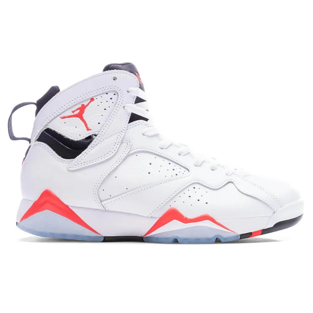 Air Jordan 7 Retro White Infrared - White/Crimson/Black