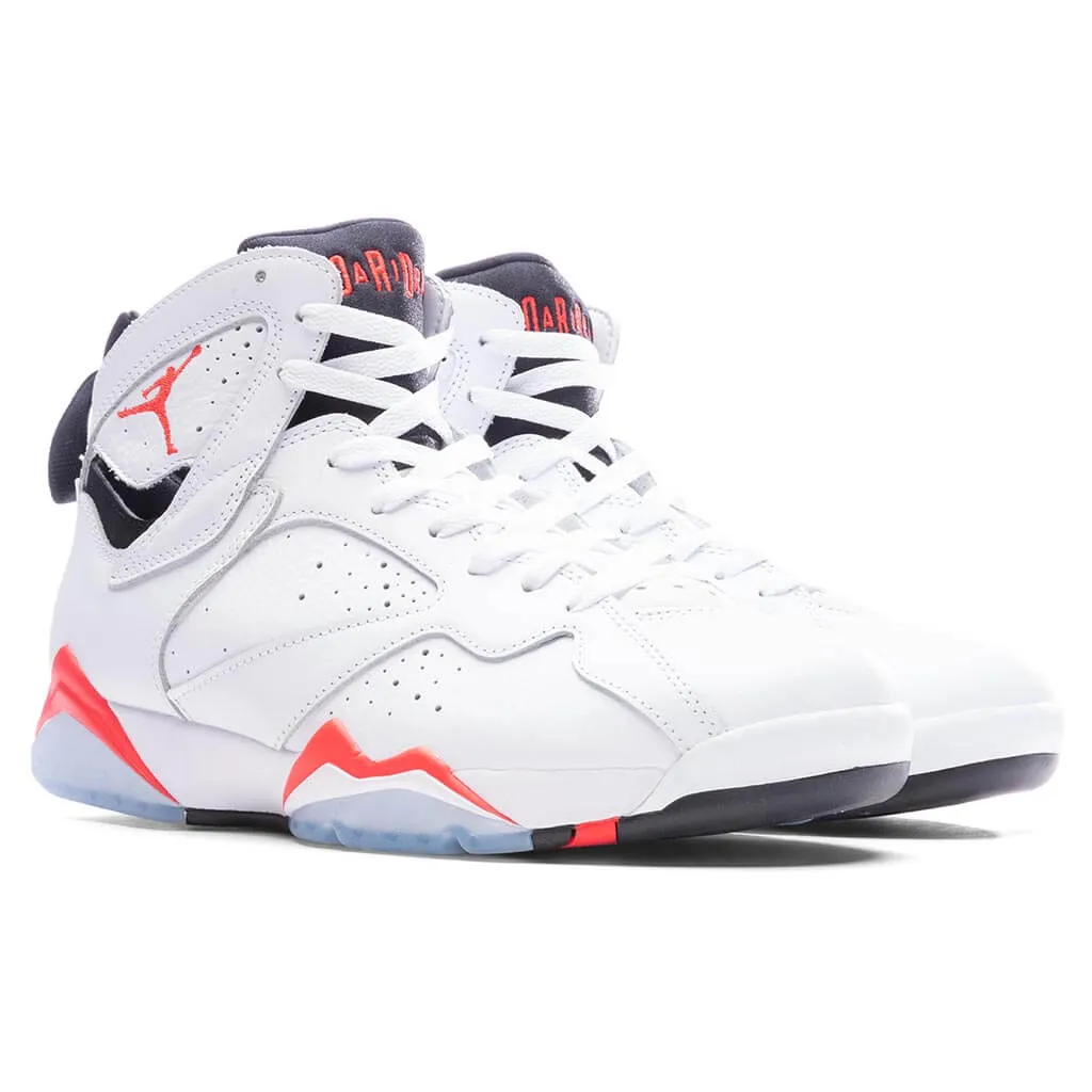 Air Jordan 7 Retro White Infrared - White/Crimson/Black