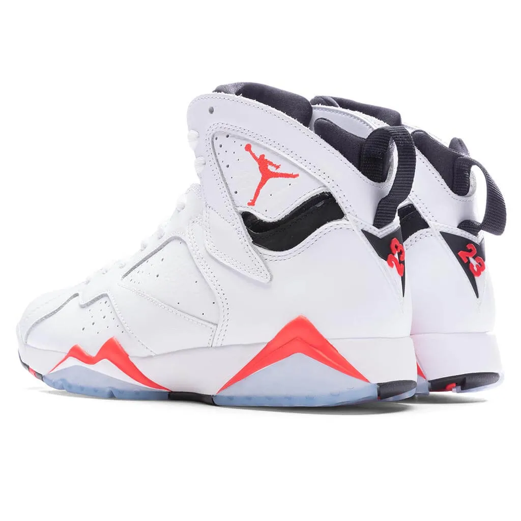 Air Jordan 7 Retro White Infrared - White/Crimson/Black