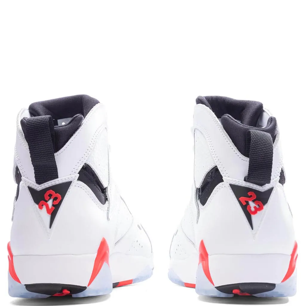 Air Jordan 7 Retro White Infrared - White/Crimson/Black