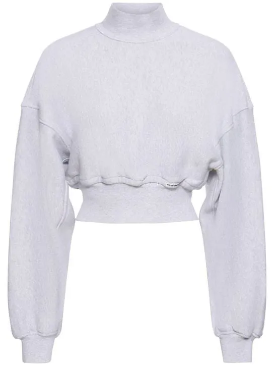 Alexander Wang  |Casual Style Long Sleeves Plain Cotton High-Neck