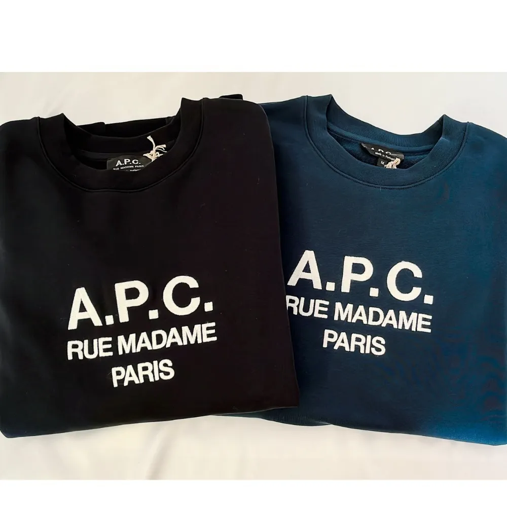 A.P.C.  |Crew Neck Unisex Long Sleeves Plain Cotton Logo Designers