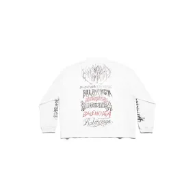 BALENCIAGA  |Crew Neck Long Sleeves Cotton Oversized Long Sleeve T-shirt