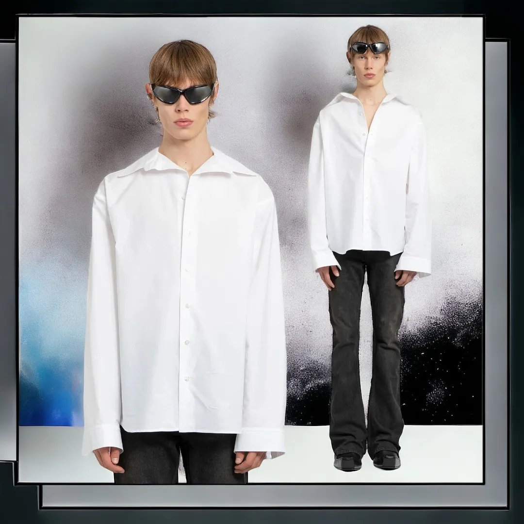 BALENCIAGA  |Street Style Long Sleeves Plain Cotton Luxury