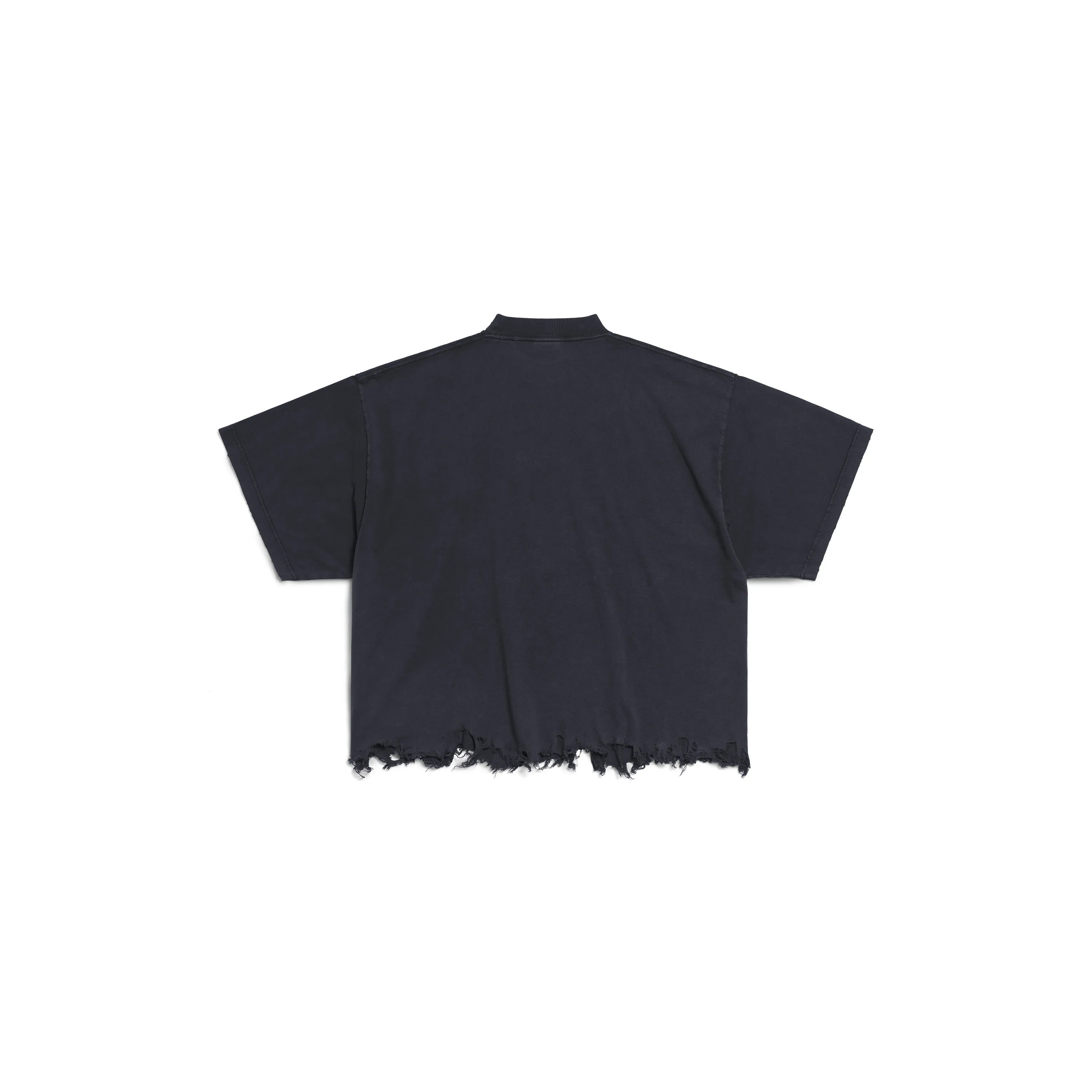 BALENCIAGA  |Unity Sports Icon Cropped T-shirt Large Fit in Black/white