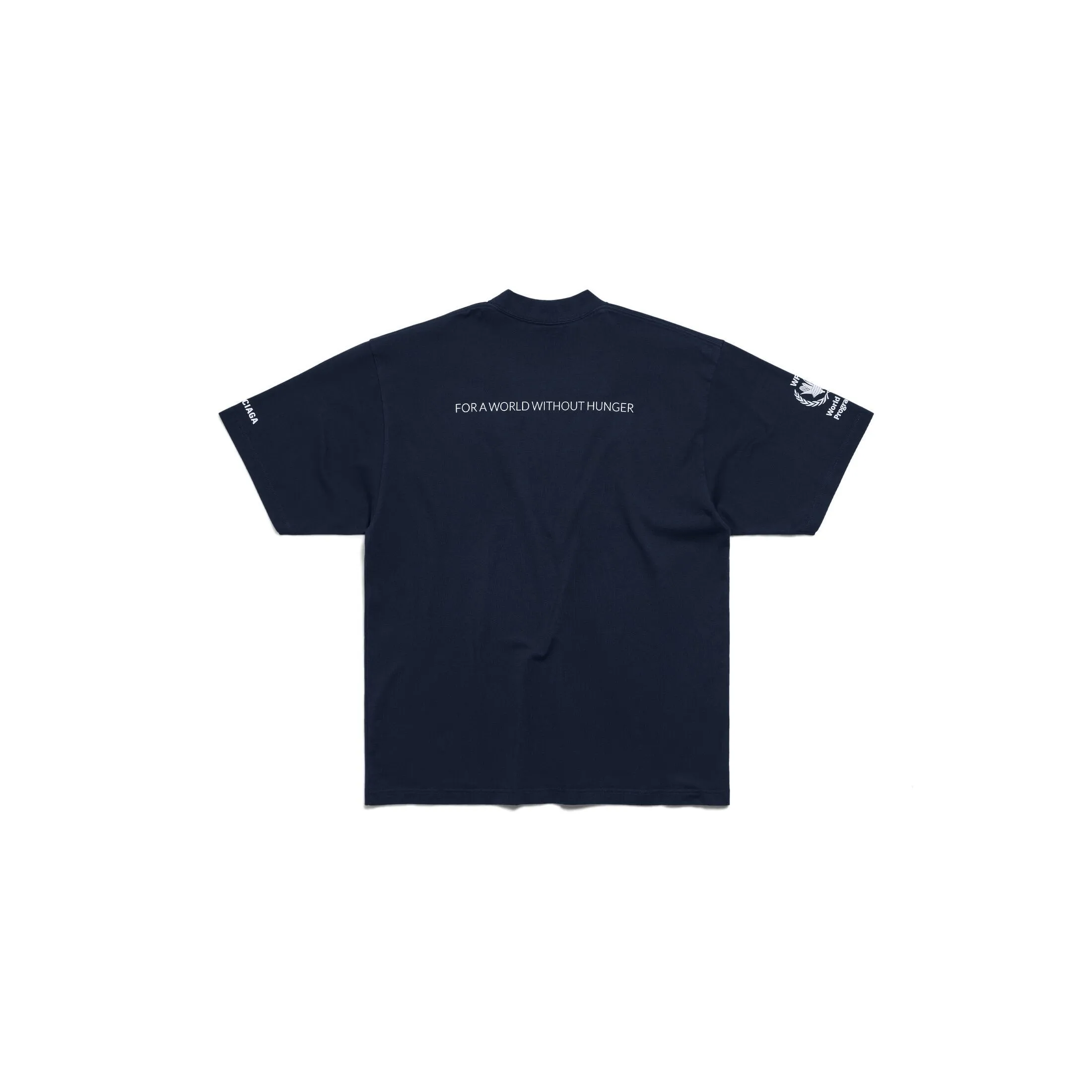 BALENCIAGA  |Wfp T-shirt Medium Fit in Dark Blue/white