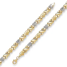 Better Jewelry 10K Yellow Gold XO Bracelet