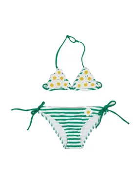 Bikini MC2 Saint Barth bimba Holly Lin Daisy Patch verde PE23