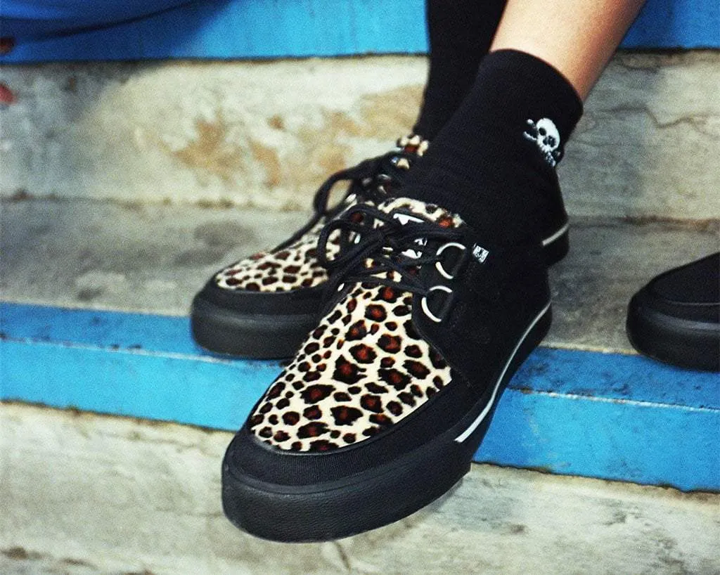 Black & Leopard Vegan Sneaker from TUK