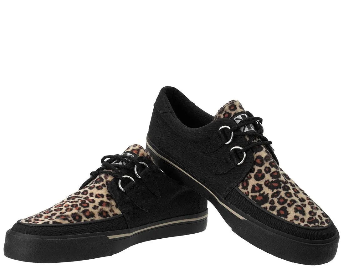 Black & Leopard Vegan Sneaker from TUK