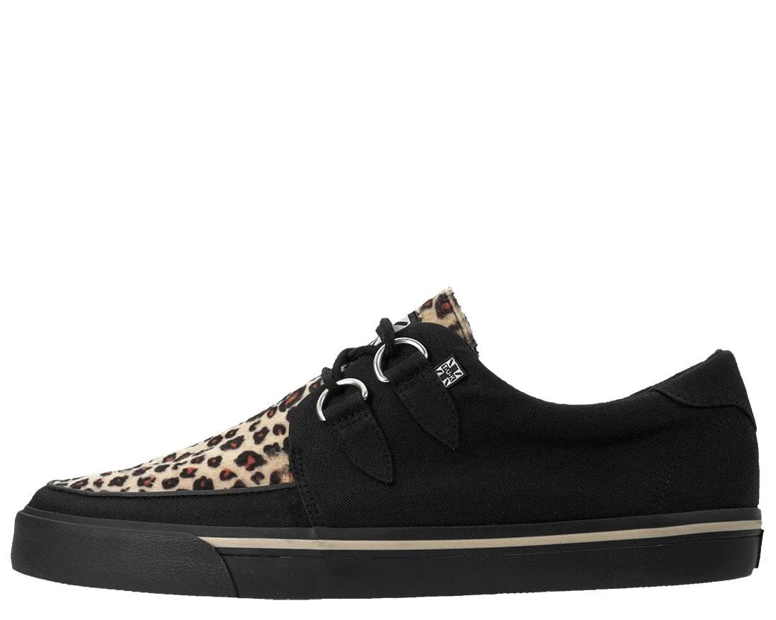 Black & Leopard Vegan Sneaker from TUK