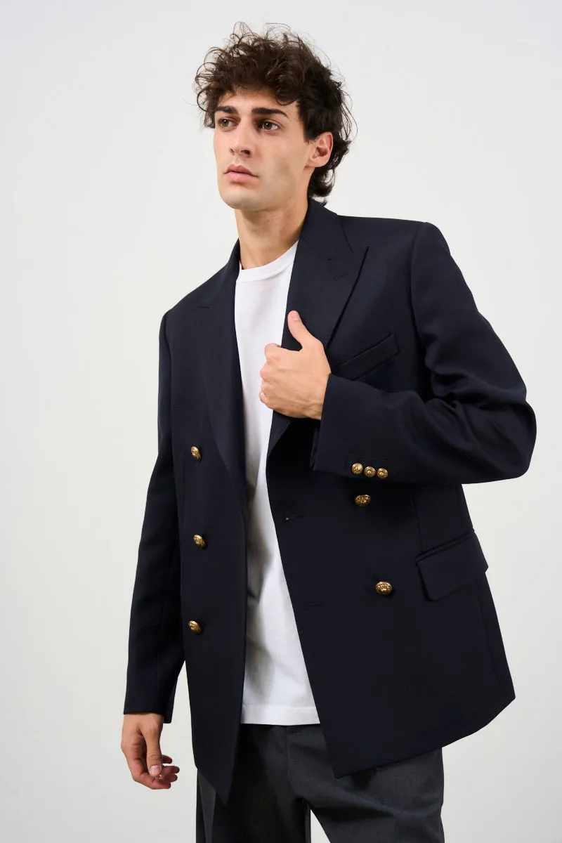 Blazer doppiopetto uomo blu notte