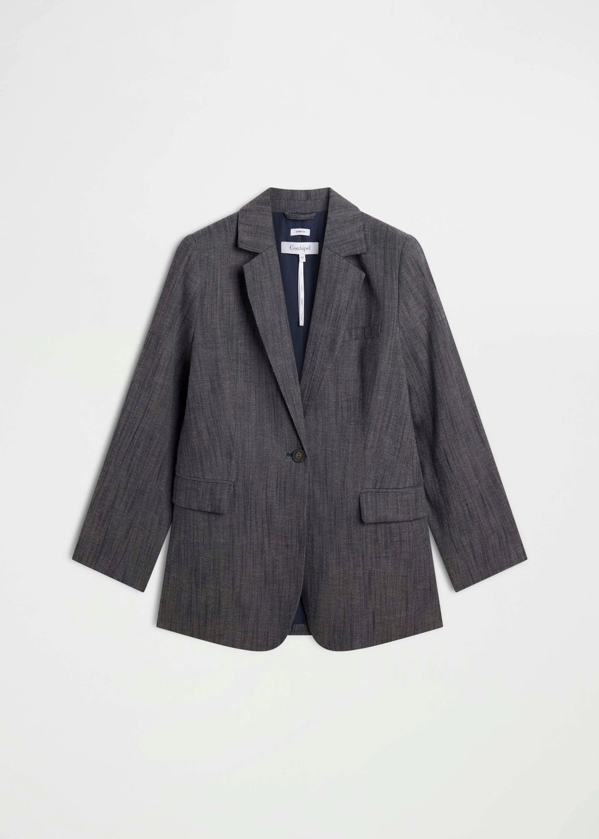 Blazer effetto denim