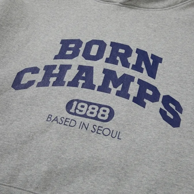 Born Champs  |Pullovers Unisex Street Style Long Sleeves Plain Cotton