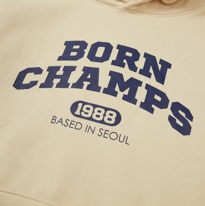 Born Champs  |Pullovers Unisex Street Style Long Sleeves Plain Cotton