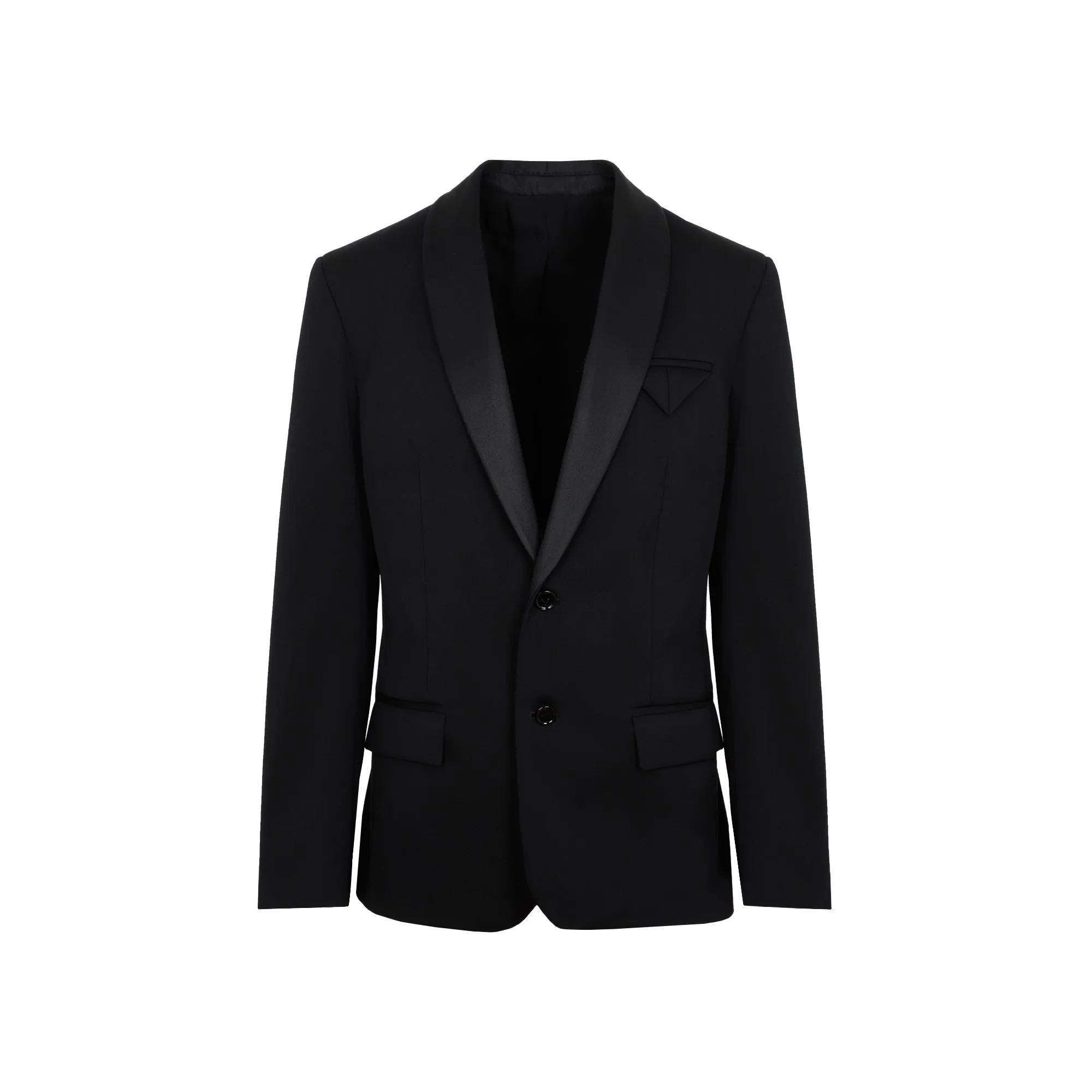 Bottega Veneta Satin Trim Tailored Blazer