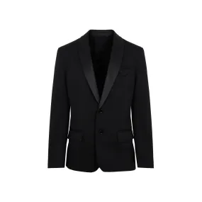 Bottega Veneta Satin Trim Tailored Blazer