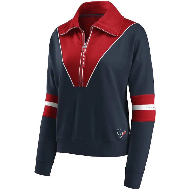 Caesar Houston Texans Quarter-Zip Jacket - William Jacket