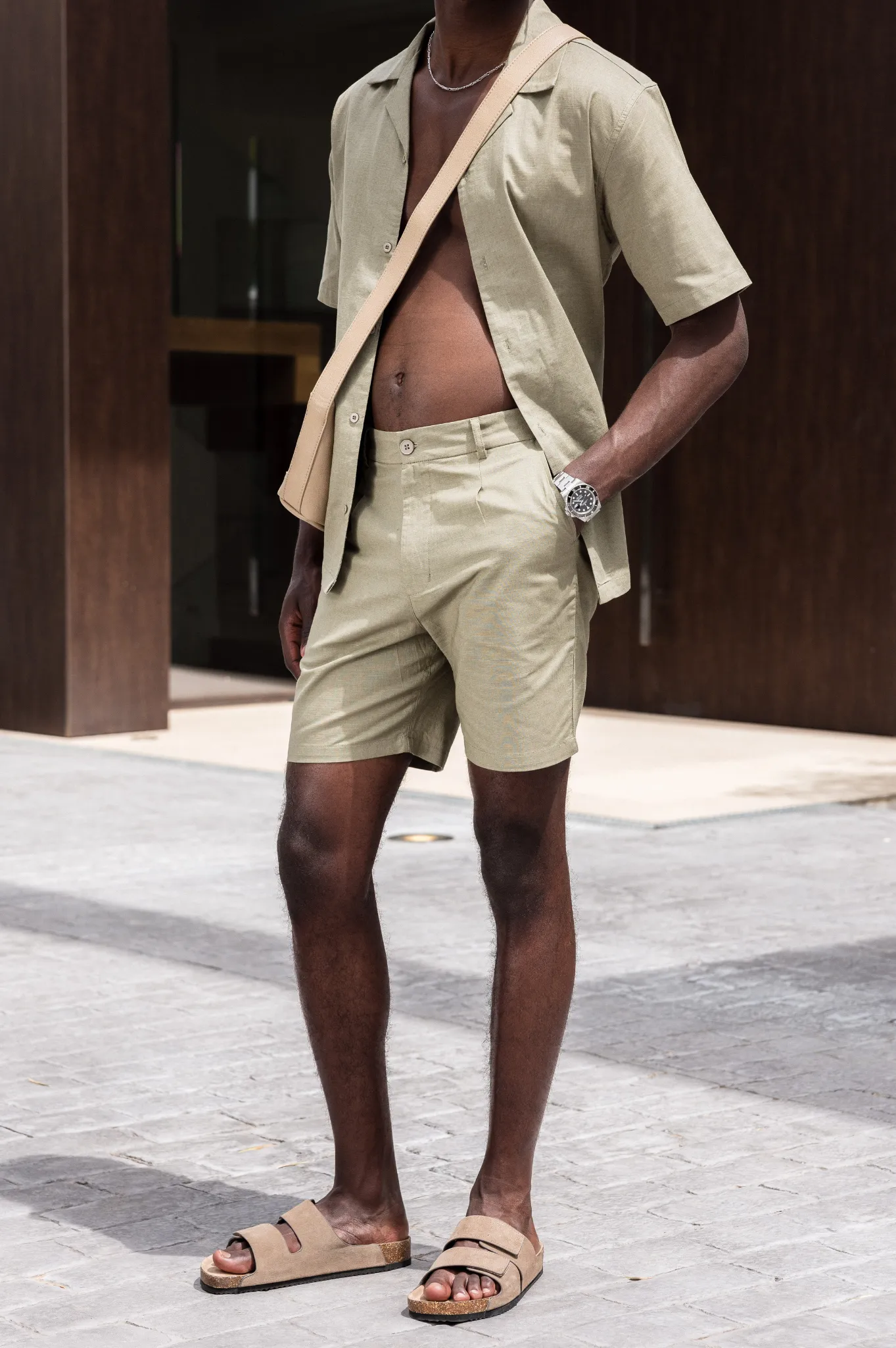 Capo LINEN Short - Olive