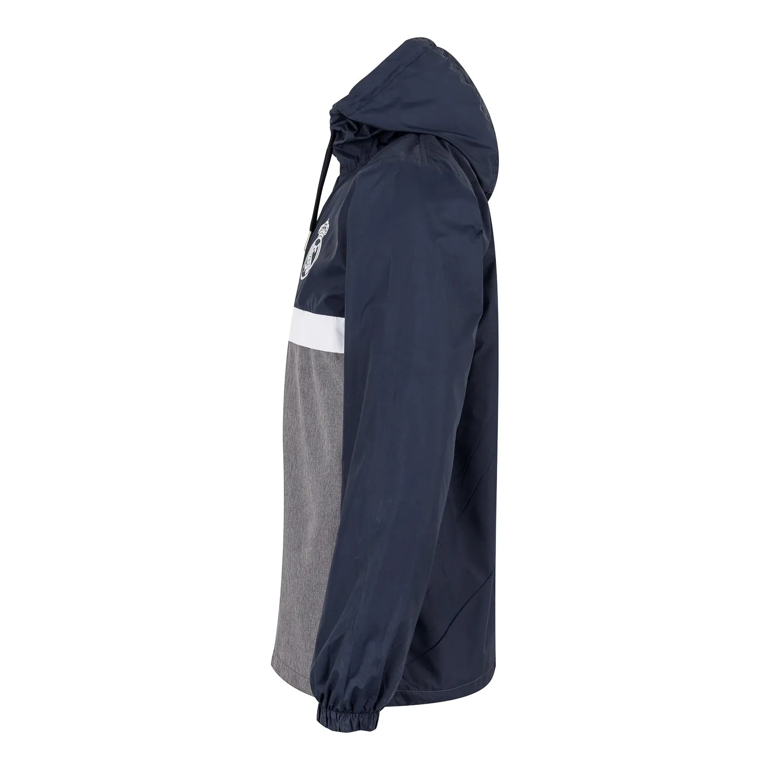 Cazadora Canguro Impermeable Hombre Azul Marino/Gris