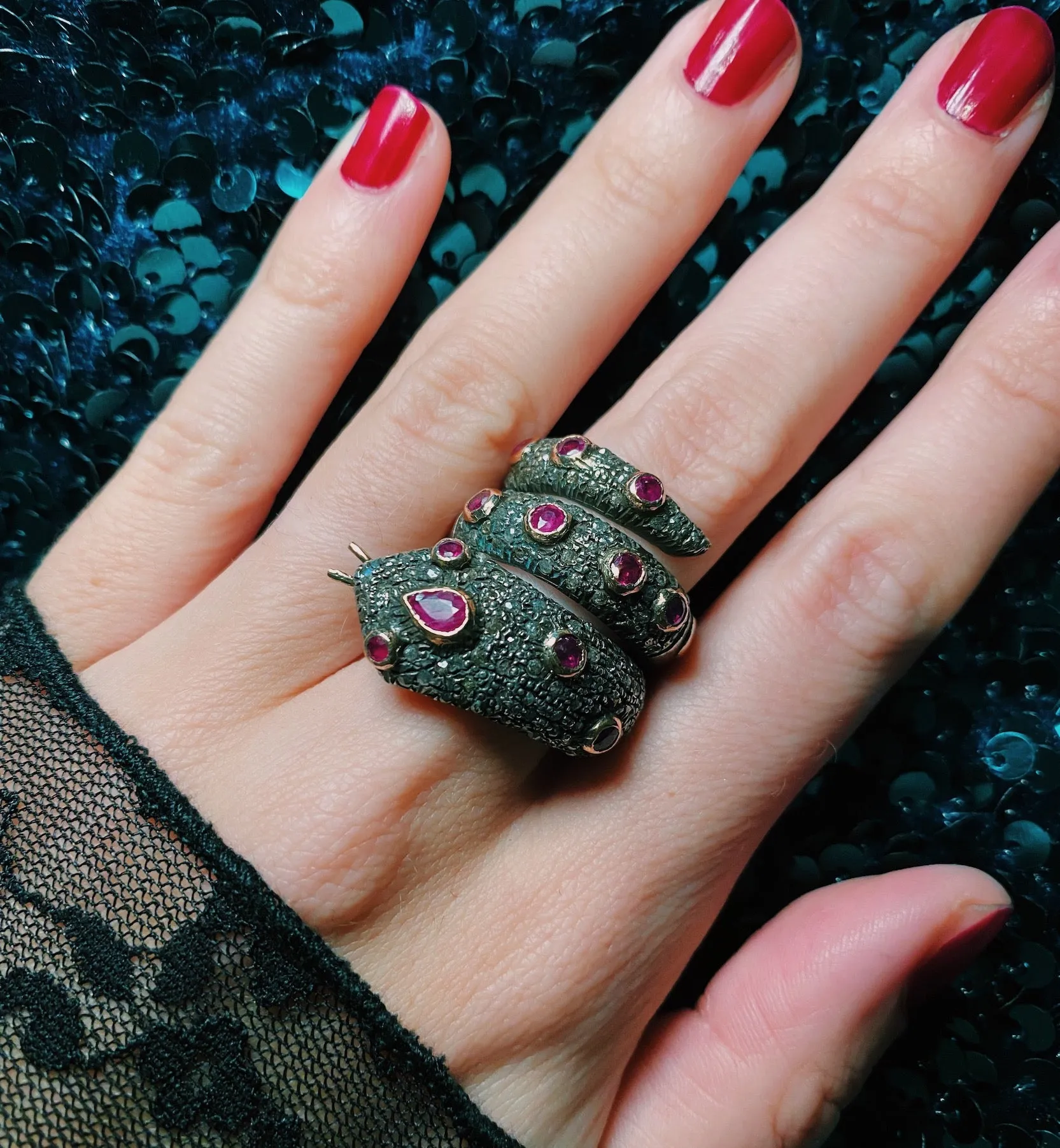 Charmed Snake Ring