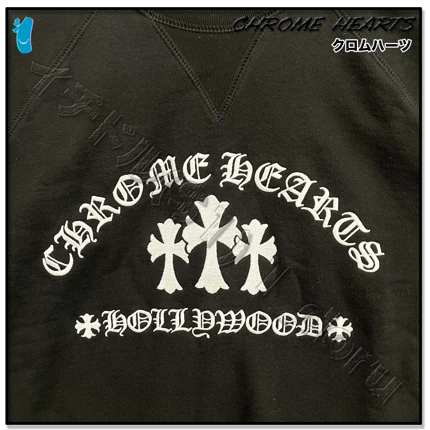 CHROME HEARTS  |Unisex Street Style Long Sleeves Cotton Logo Sweatshirts