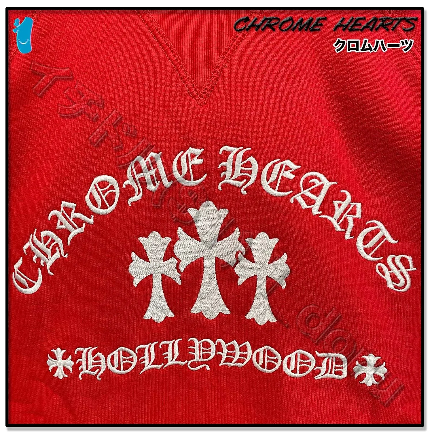 CHROME HEARTS  |Unisex Street Style Long Sleeves Cotton Logo Sweatshirts