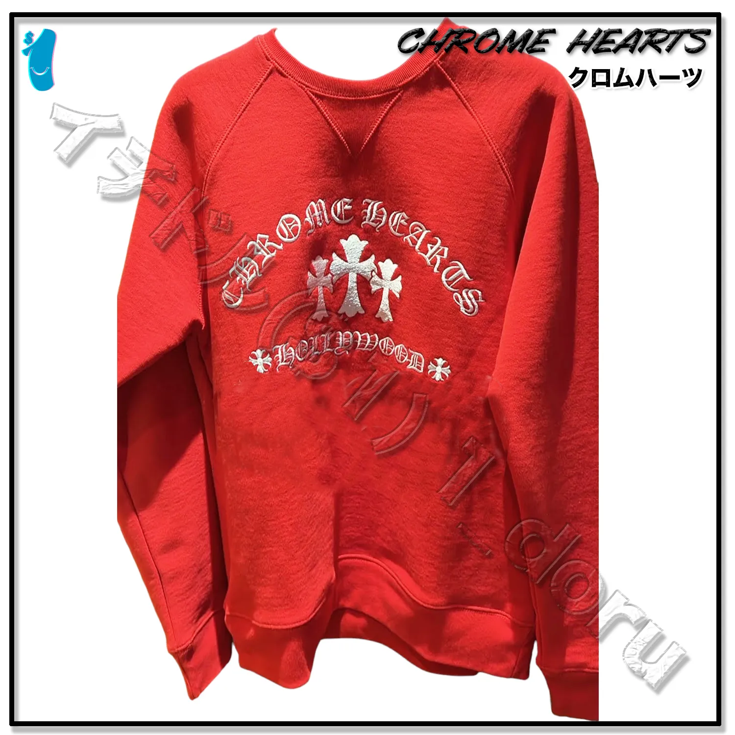 CHROME HEARTS  |Unisex Street Style Long Sleeves Cotton Logo Sweatshirts